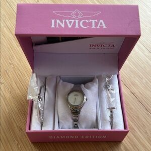 Invicta Silver and White Women's Watch